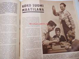 Suomen Kuvalehti 1958 nr 44, ilmestynyt 31.10.1958, sis. mm. seur. artikkelit / kuvat / mainokset; Kansikuva  Nainen ratissa Alfa-Romeo ZB-193), Paulig, Lanolin,