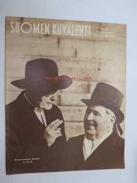 Suomen Kuvalehti 1958 nr 41, ilmestynyt 11.10.1958, sis. mm. seur. artikkelit / kuvat / mainokset; Kansikuva   Kirkonmiehet keskenään, Karjalan Puku, Enso