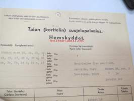 Talon (korttelin) nr 12 Suojapalvelus / Hemskyddet - Kähäri kiinteistöt / fastigheter 17, 18, 19 a-b 20, 21, 22, 23, 25, 27, 28 a-b, 24, 26, 74, 73 Suojelualue