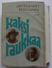 Kaksi raukkaa : Kahden runoilijan rakkaus / Tekijän jälkeenjääneen käsikirjoituksen painoasuun toim. Jarno Pennanen. Kirja yli 3 cm paksu