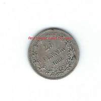 25 penniä  1899  hopeaa