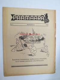 Päämäärä 1937 nr 3 -Ylioppilaiden Keskustoimikunnan suomalaisuuden ja suomenkielen edistämiseen ruotsinkielisten ylivallalta kannustava propagandalehti,