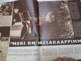 Suomen Kuvalehti 1958 nr 40, ilmestynyt 4.10.1958, sis. mm. seur. artikkelit / kuvat / mainokset; Kansikuva  &quot;Veljekset metsätiellä&quot;, Nylor Elysée linssit -