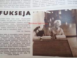 Suomen Kuvalehti 1958 nr 38, ilmestynyt 20.9.1958, sis. mm. seur. artikkelit / kuvat / mainokset; Kansikuva  &quot;Fuksitytön hymy&quot; - Salme Suvanto - Vammala), Makao,