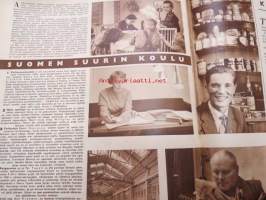 Suomen Kuvalehti 1958 nr 47, ilmestynyt 22.11.1958, sis. mm. seur. artikkelit / kuvat / mainokset; Kansikuva  &quot;Villaa ylle rajaseudun lapsille&quot;Paulig, Junghans,