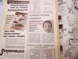 Suomen Kuvalehti 1958 nr 47, ilmestynyt 22.11.1958, sis. mm. seur. artikkelit / kuvat / mainokset; Kansikuva  &quot;Villaa ylle rajaseudun lapsille&quot;Paulig, Junghans,