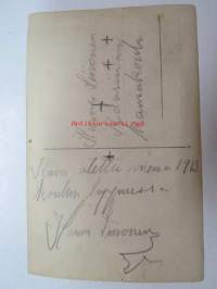 Taitelija Hannes Siivonen, kansakoulu, 1913, luokkakuva -valokuva