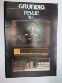 Grundig revue 1983 -TV, video, radio, stereo, autoradio tuoteluettelo ruotsiksi