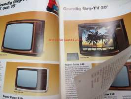 Grundig revue 1983 -TV, video, radio, stereo, autoradio tuoteluettelo ruotsiksi