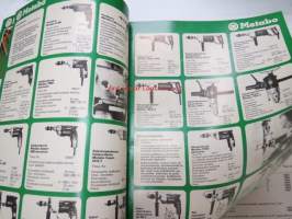 Metabo 1981 - Sähkökäsityökoneet, penkkihiomakoneet -tuoteluettelo / myyntiesite