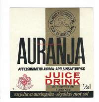Auranja - juomaetiketti