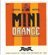 Aura Mini Orange - juomaetiketti