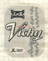 Aura Vichy - juomaetiketti