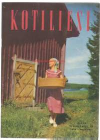 Kotiliesi 1956 nr 14 /  vihannesmaalta ruokapöytään, mustaherukkahillo, poimukirjontaa pyhäpukuun, kivierämaa elämään, ottolapsi on omalapsi,