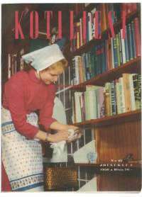 Kotiliesi 1956 nr 23 /  joulusiivous,  esimerkki joulunpöydän kattamisesta,  vapaa Amerikan nuoriso, Hallintoneuvos Lemmikki Kekomäki ja Oikeusneuvos Esko