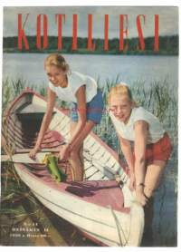 Kotiliesi 1958 nr 14  / oma mökki lomakylässä , Toivo Rautavaara käymälän kärpäset ja hajut on helppo torjua, kotitaloussanaston historiaa