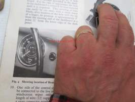 Smiths Circular Heater Type CHS 920/4 - Installation instructions for Triumph TR2 Sport Cars -alkuperäinen englanninkielinen lämmityslaitteen asennusohjekirja +
