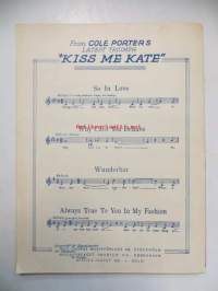 Piano Potpourri : Kiss me Kate - A Musical Comedy by Cole Porter - nuottivihko