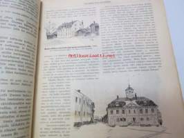 Kyläkirjaston kuvalehti - vuosikerrat 1899-1900 kirjaksi sidottuna, monipuolinen ja runsas kirjallinen sekä kuvallinen aineisto sekä Suomea, että ulkomaita