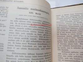 Kyläkirjaston kuvalehti - vuosikerrat 1899-1900 kirjaksi sidottuna, monipuolinen ja runsas kirjallinen sekä kuvallinen aineisto sekä Suomea, että ulkomaita