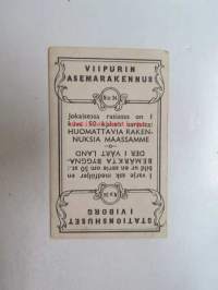 Viipurin asemarakennus nr 34 - Stationshuset i Viborg -keräilykortti