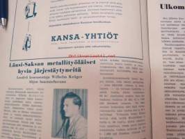 Vappu Ahjo 1955 nr 8 - Suomen Metallityöväen Liitto ry jäsenlehti, kansikuvitus Eero Einari