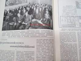 Vappu Ahjo 1955 nr 8 - Suomen Metallityöväen Liitto ry jäsenlehti, kansikuvitus Eero Einari