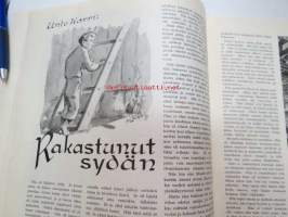 Vappu Ahjo 1955 nr 8 - Suomen Metallityöväen Liitto ry jäsenlehti, kansikuvitus Eero Einari