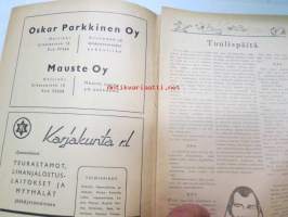 Tuulispää 1946 nr 4, pila- ja huumorilehti, kansikuva ym. kuvitusta Erkki Tanttu, muita kuvittajia mm. Marttinen