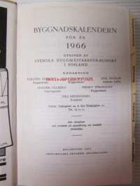 Byggnadskalendern nr 38 1966