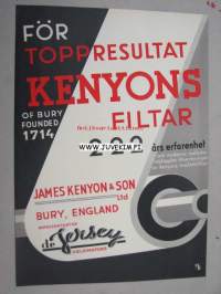 James Kenyon &amp; Son / de Jersey -paperiteollisuuden mainos