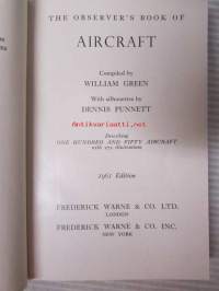 The Observer&#039;s book of Aircraft - One hundred and fifty aircraft with 272 illustrations