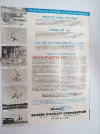 Bensen B-8M Gyrocopter -brochure -myyntiesite englanniksi