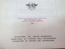 ICAO - International Civil Aviation Organization Aircfraft Type Designators - September 1976 -valmistajat, lentokonetyypit, mallimerkinnät