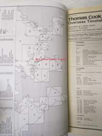 Thomas Cook Overseas Timetable 1982 - Railway and road services quide - Juna ja tie opas, katso sisältö kuvista tarkemmin