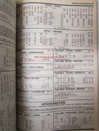 Thomas Cook Overseas Timetable 1982 - Railway and road services quide - Juna ja tie opas, katso sisältö kuvista tarkemmin