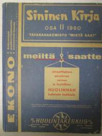 Sininen kirja 1960 osa II - tavarahakemisto &quot;mistä saa&quot;