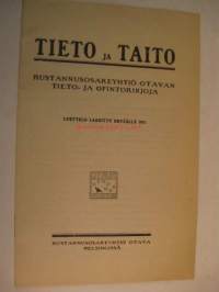 Tieto ja Taito Otavan tieto- ja opintokirjoja 1915