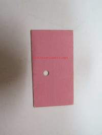 Charleroi Sud - Bruxelles 1.8.1969 -train ticket -junalippu