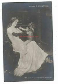 Drottning Blanca  / Albert Edelfelt  - taidepostikortti postikortti, kulkematon