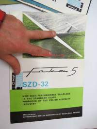 Fokol 5 SZD-32 Sailplane- sales brochure -myyntiesite, purjelentokone