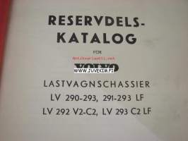 Volvo Lastvagnar LV290-293, 291-293 LF, LV292 V2-C2, 293 C2 LF Reservdelskatalog -varaosakirja