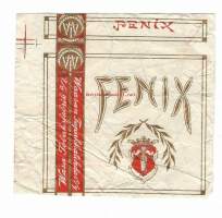 Fenix   - tupakkaetiketti  valmistettu 1912