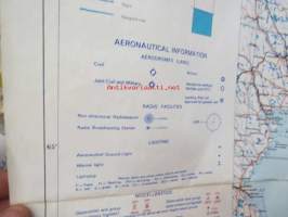 Suomi - Finland - aeronautical chart 1970 1:1 000 000