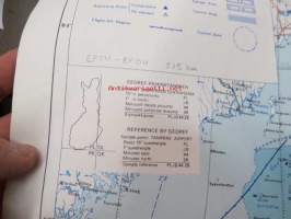 Suomi - Finland - aeronautical chart 1970 1:1 000 000