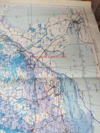 Suomi - Finland - aeronautical chart 1970 1:1 000 000