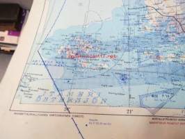 Suomi - Finland - aeronautical chart 1970 1:1 000 000