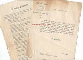 Postihallinon tiedotuksia 1886   yht 2 kpl 2 kpl