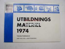 Volvo utbildnings materiel 1974 -koulutusmateriaalin esittely