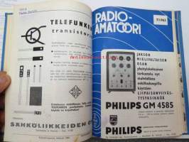 Radioamatööri 1963 sidottu vuosikerta, nr 2 kansikuva Philips-mainos - Lenita Airisto